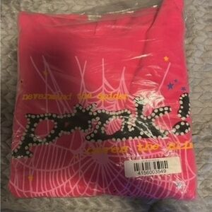Pink spider hoodie